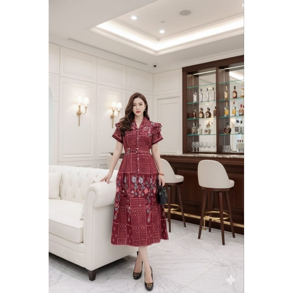 DRESS KATUN BOLONG PREMIUM