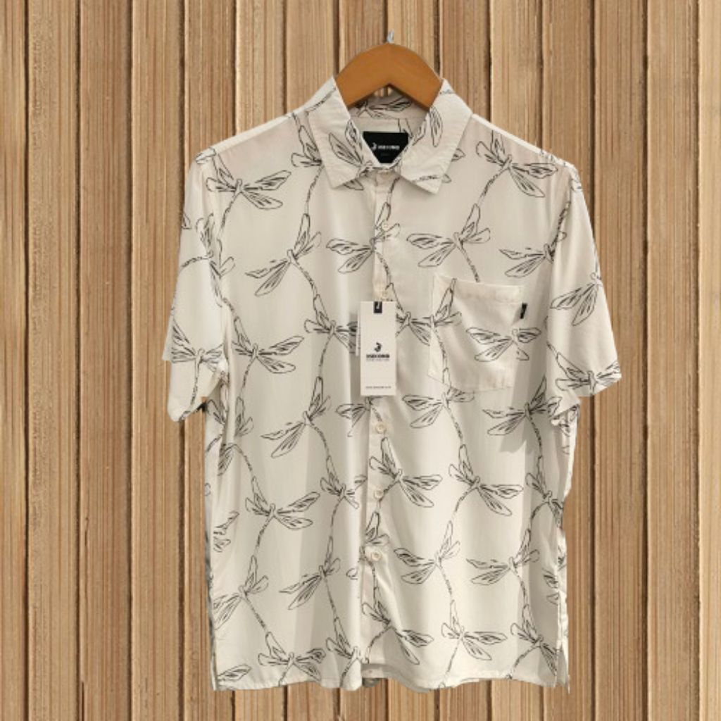 3Second Kemeja Full Print Pendek Pria Regular Fit 011125 Original