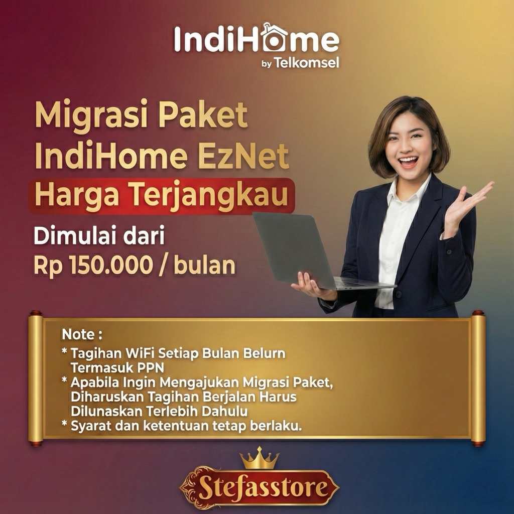 MIGRASI INDIHOME PAKET 1P INTERNET ONLY 10 MBPS UPGRADE / DOWNGRADE