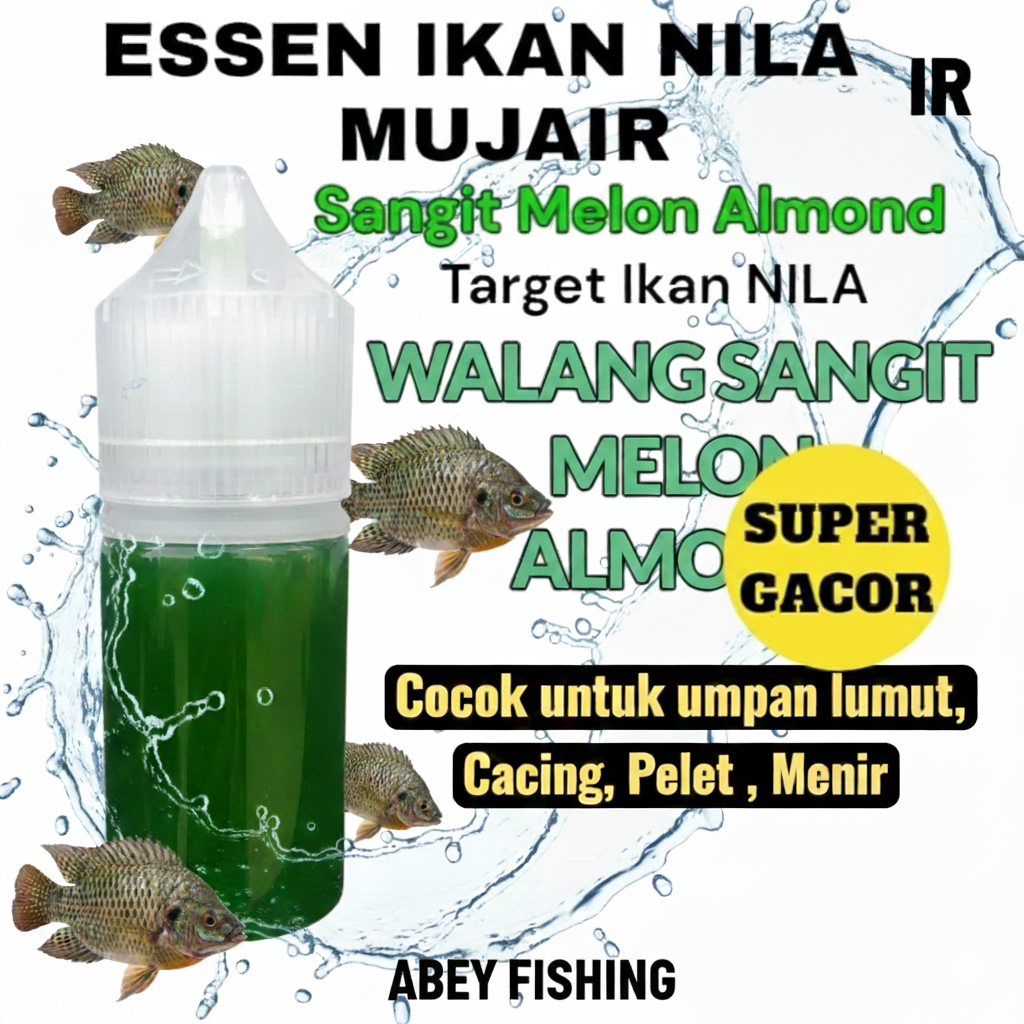 Esen Ikan Nila Aroma Walang Sangit Almon Melon Essen Ikan Nila Media Lumut Cocok Untuk Ikan Rame