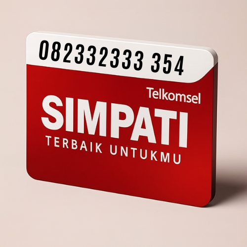 Nomor Cantik Telkomsel  - Nomer Cantik Jaringan - Kartu Perdana 4G/5G Kwartet 3333 ESA 354  Rapi Hok