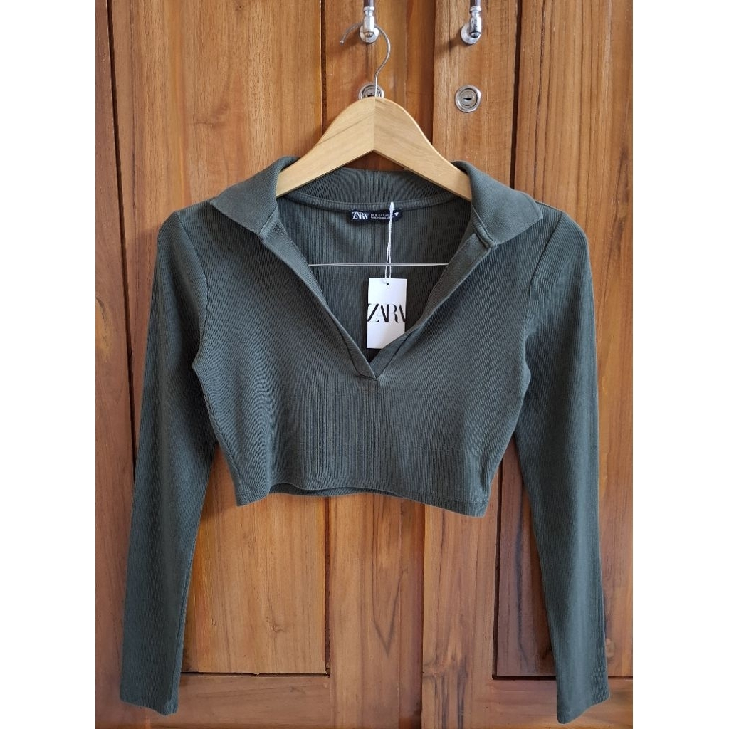 Zara Crop Army