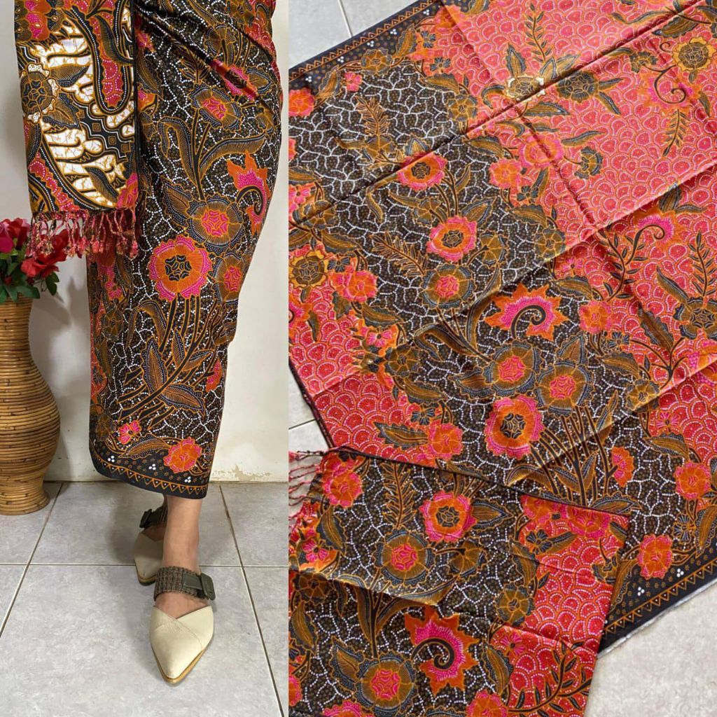 Kamen Bali Doby Viscose Premium + Slendang | Motif ATBM Eksklusif