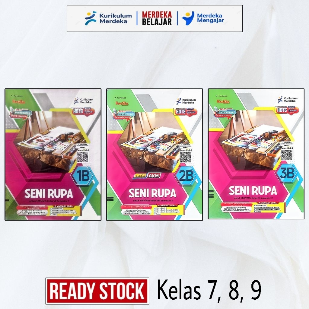 KARTIKA : LKS Seni Rupa untuk SISWA Kelas 7 8 9 - Semester 2 TA 2025 - 2026