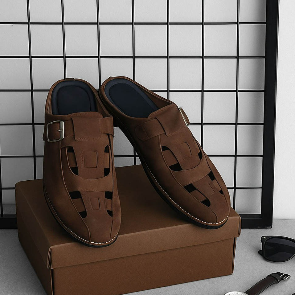 FREDY BROWN | X-16 | Sepatu Big Size Sandal Bustong Pria Ukuran Jumbo 44 45 46 47 48