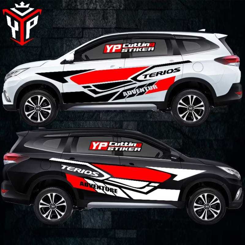 Sticker mobil terios rush dll adventure terlaris stiker list terbaru mobil terios keren