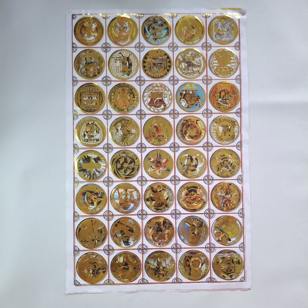 Tajos besi layar biasa dan emas isi 40 pcs