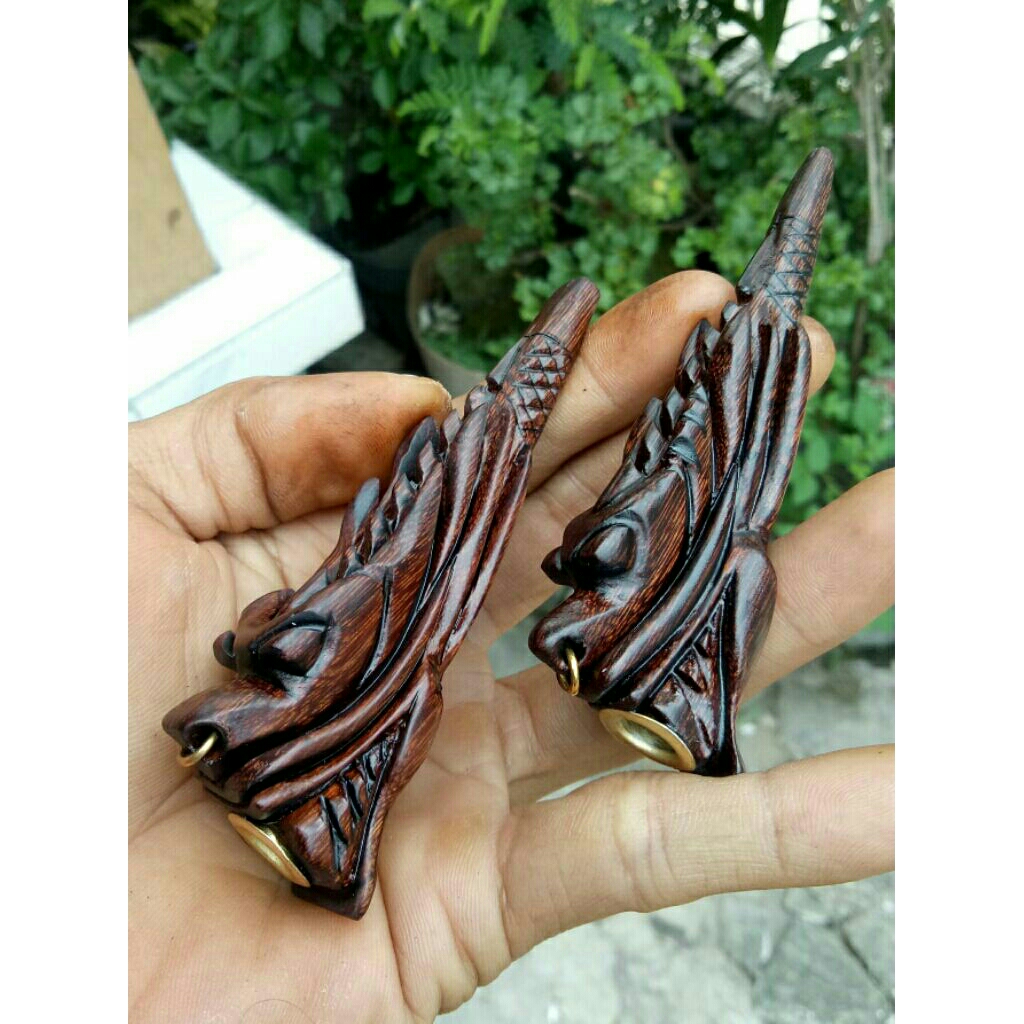 pipa once cangklong kayu galih asem super ukir naga