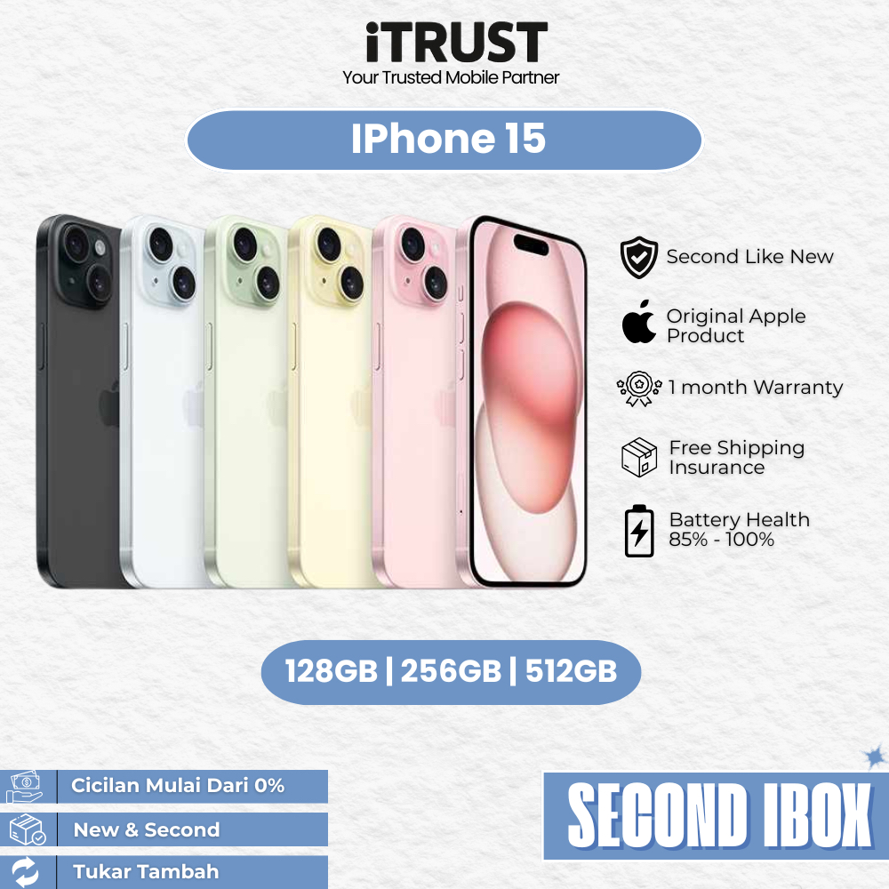Iphone 15 128GB/256GB Second IBOX