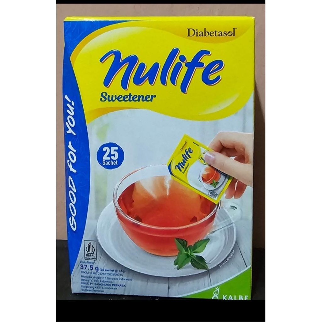 Diabetasol Nulife Sweetener 37.5 gr (25 Sachet x1.5gr)