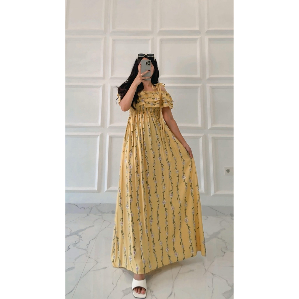 DRESS SABRINA BY SENADA | daster seksi | dress sematakaki | daster smoke | mayung