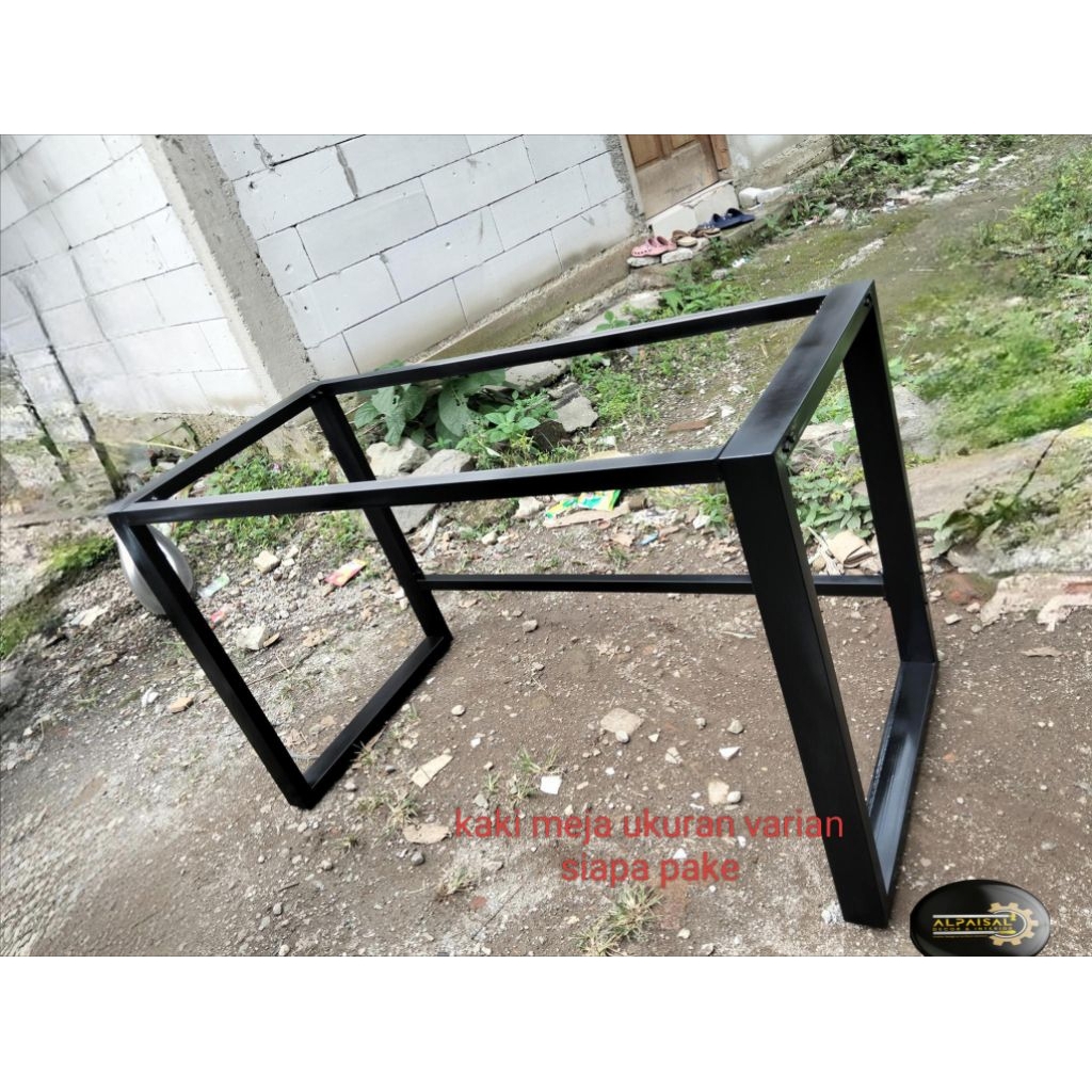 kaki meja kerja ukuran 100x60 100x50x70 120x60x45 145x40x75