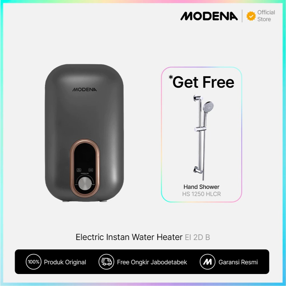 MODENA Electric Instan Water Heater - EI 2D B + HS 1250 HLCR / MODENA Electric Instan Water Heater E