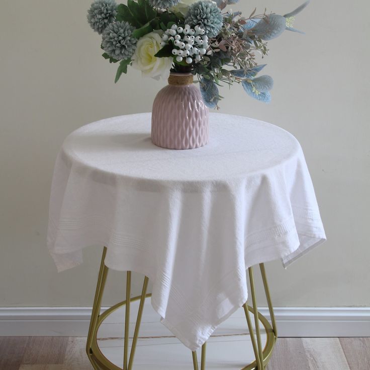 TAPLAK MEJA BUNDAR KATUN SERAT - TAPLAK PERSEGI MEJA TAMU ATAU MEJA GURU