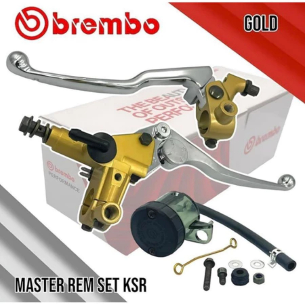 MURAH Master Rem Brembo KRS Handle Silver Plus Tabung Vario Mio Beat Aerox Vixion Jupiter Rxking