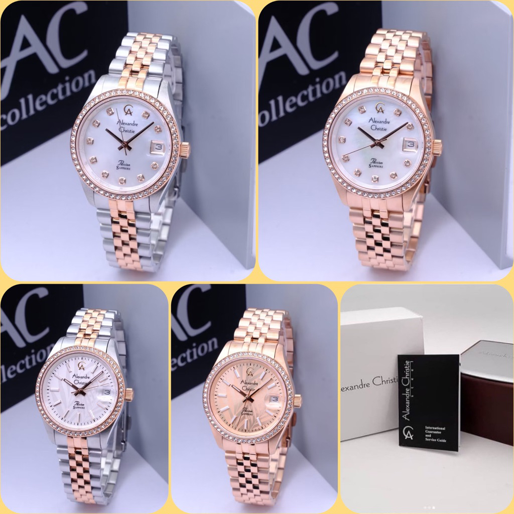 JAM TANGAN WANITA ALEXANDRE CHRISTIE AC 5012 LD / 5012LD / 5012  ORIGINAL SAPPHIRE GARANSI RESMI 1 T