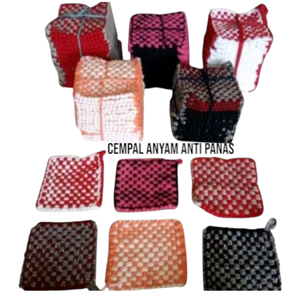 Cempal Anyam Anti Panas 1 lusin/Cempal Anyam Anti Panas 1 kodi