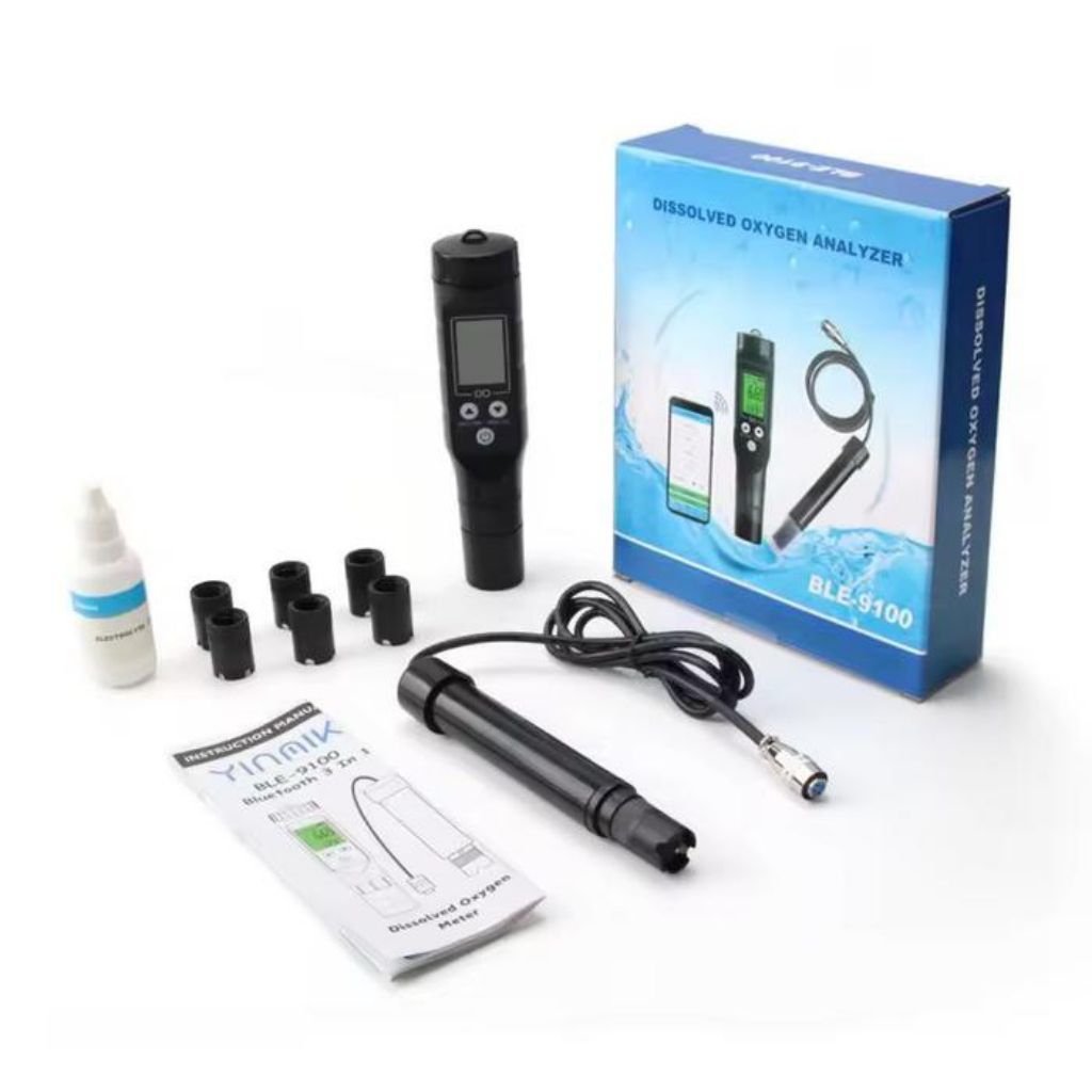 Dissolved Oxygen Tester DO9100 DO Meter Oksigen Water Analyzer Air O2