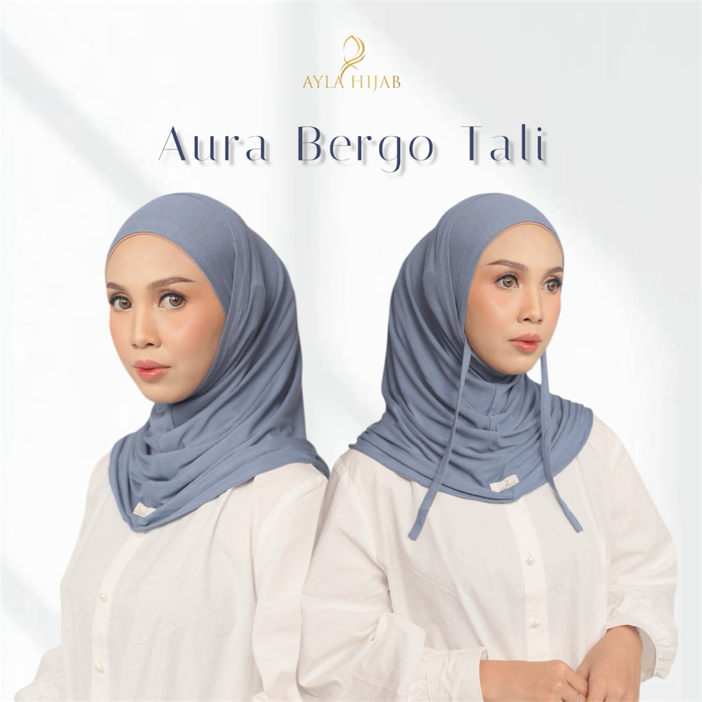 Aura Hijab Bergo Tali Rayon / Hijab Instan Sport Tali