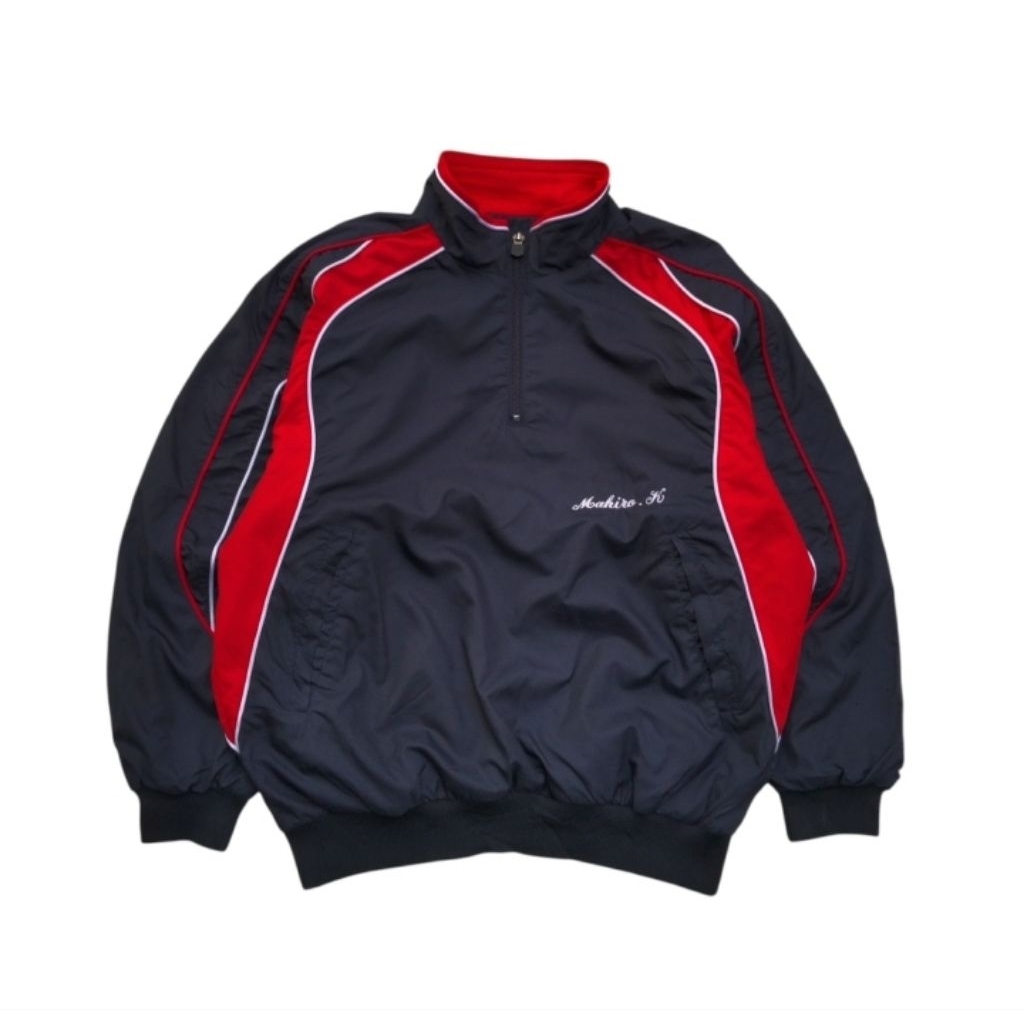 MIZUNO BASEBALL jacket halfzip windbreaker vintage size 160 fit S (P62xL57)