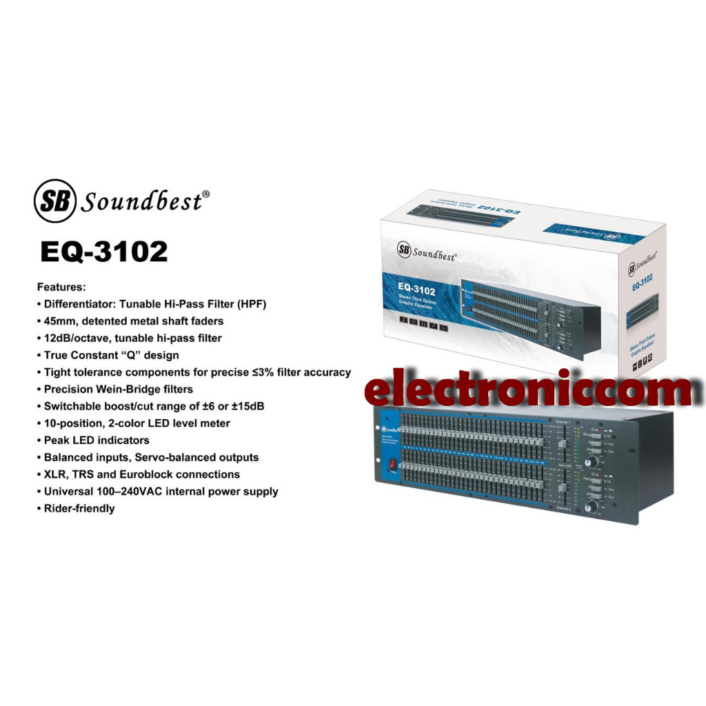 Equaliser Soundbest EQ 3102 / Equalizer EQ-3102 / EQ3102 Original