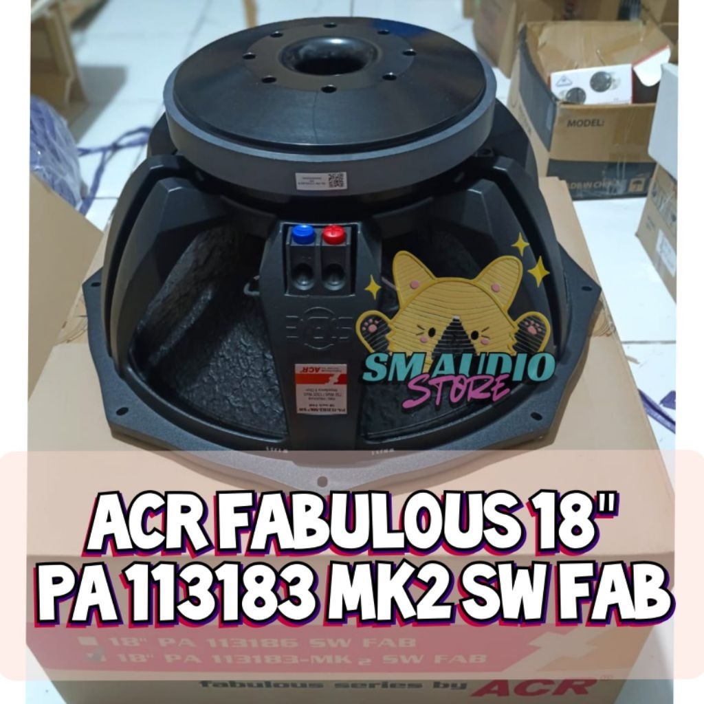 Speaker 18 inch FABOLUSS PA 113183 MK2 original 1500 watt