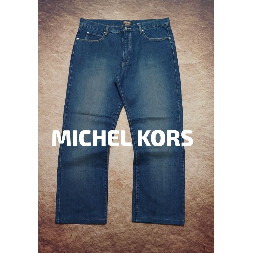 Jeans pria keren MICHEL KORS model reguler bekas pakai