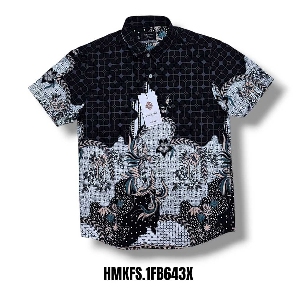 Kemeja Batik CRESSIDA Original Slimfit || Batik Slim Fit Short Sleeves CRESSIDA || CRD003