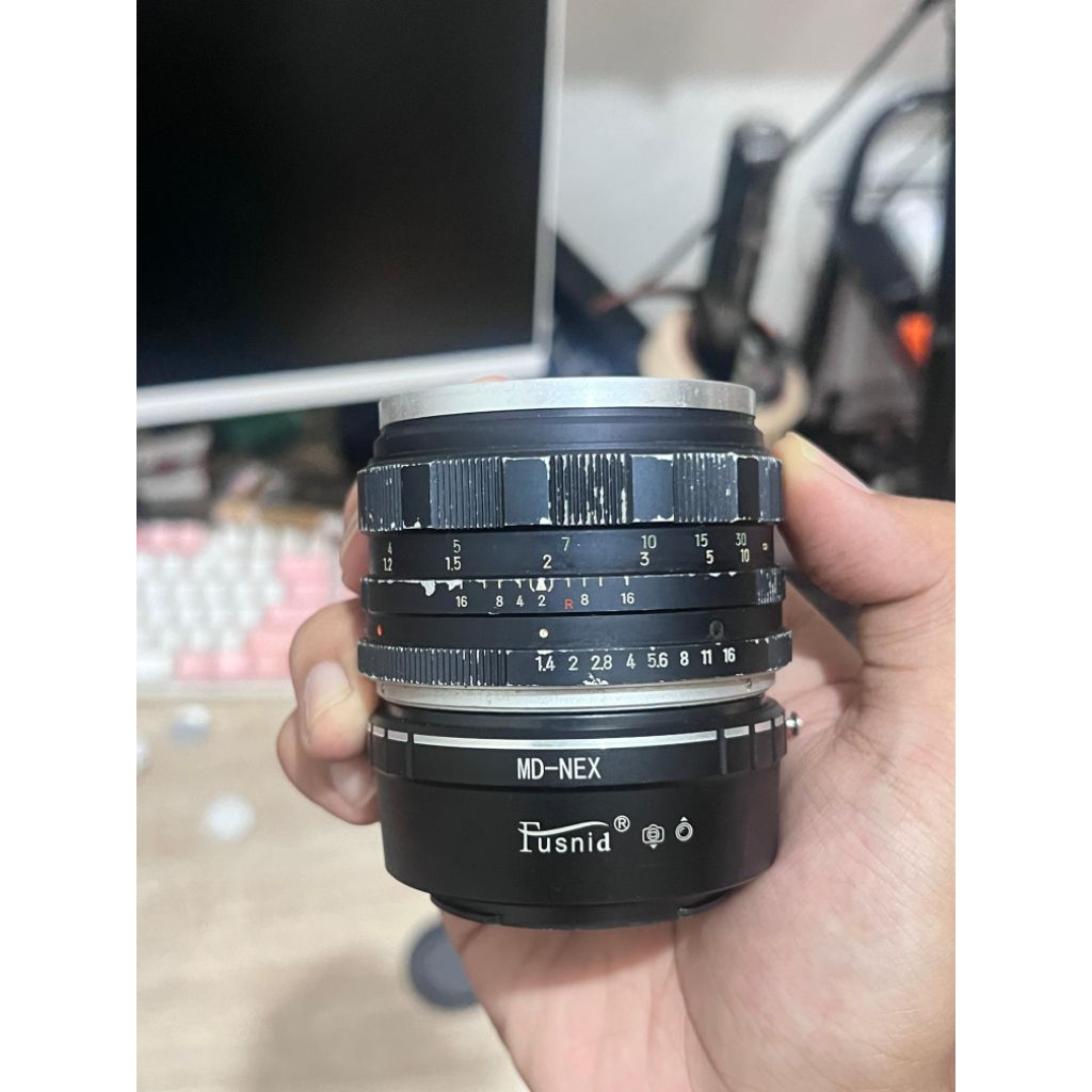 Minolta Auto Rokkor 58mm f1.4 adaptor sony full frame