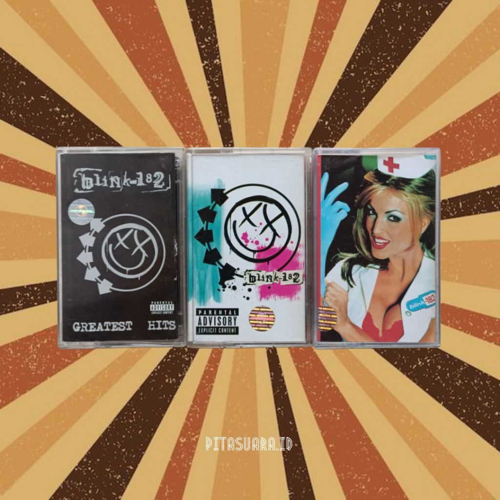Kaset Pita Blink-182 (Greatest Hits, Enema of the State, Take Off Your Pants and Jacket)