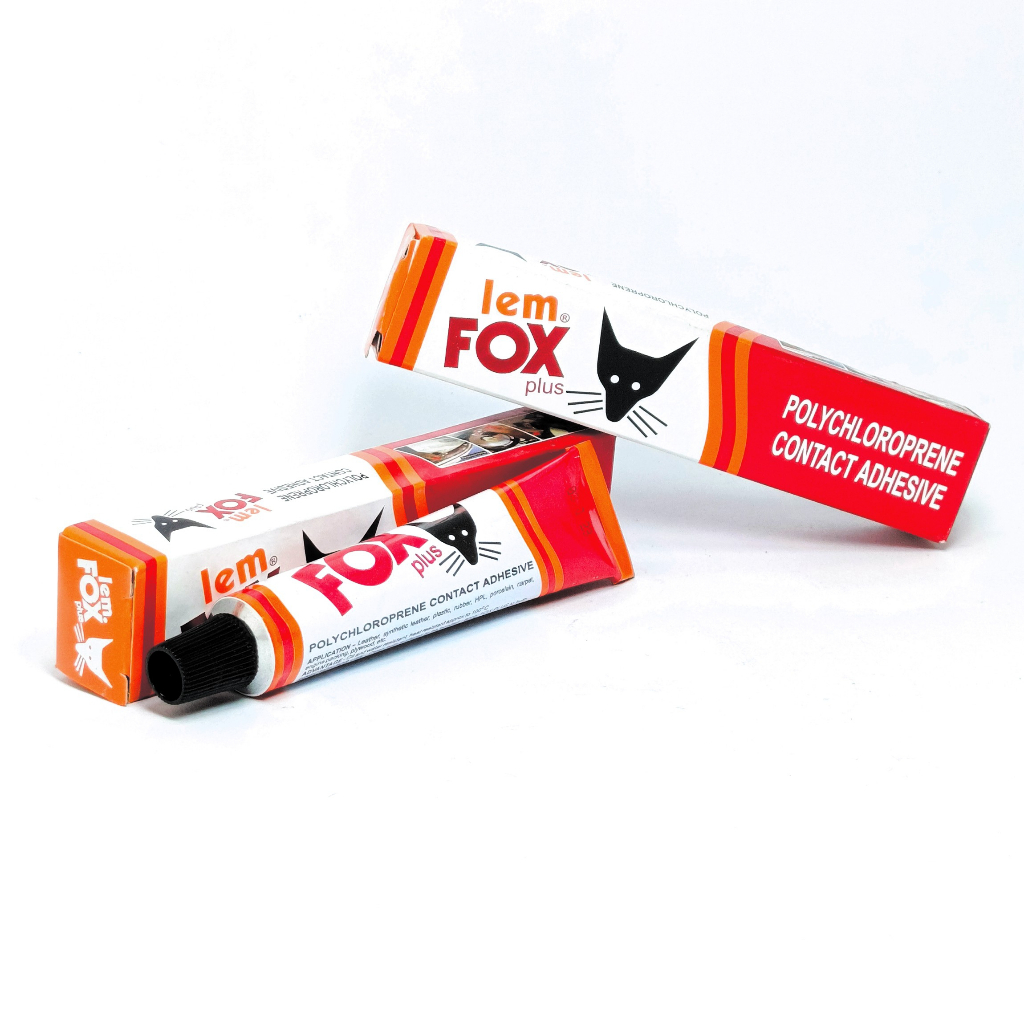 LEM FOX PLUS  20g untuk lem kulit,sintetis,plastik,karet,HPL,karpet,gasket mesin,kayu lapis DLL