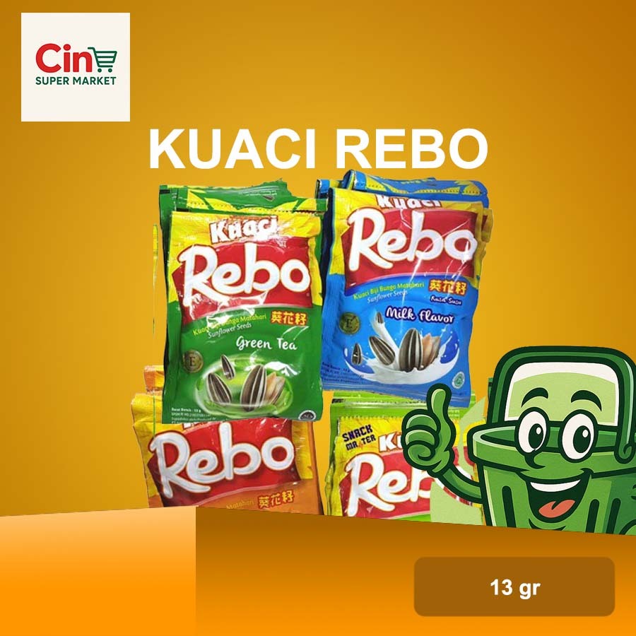 Kuaci Rebo 13gr ( 1 Renceng isi 10 Sachet ) ALL VARIAN