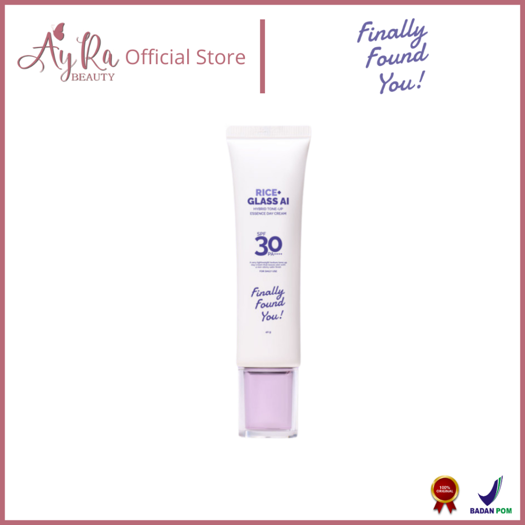 AyRa Beauty - Finally Found You! RICE+ Glass AI Hybrid Tone-Up Essence Day Cream SPF 30 PA++++