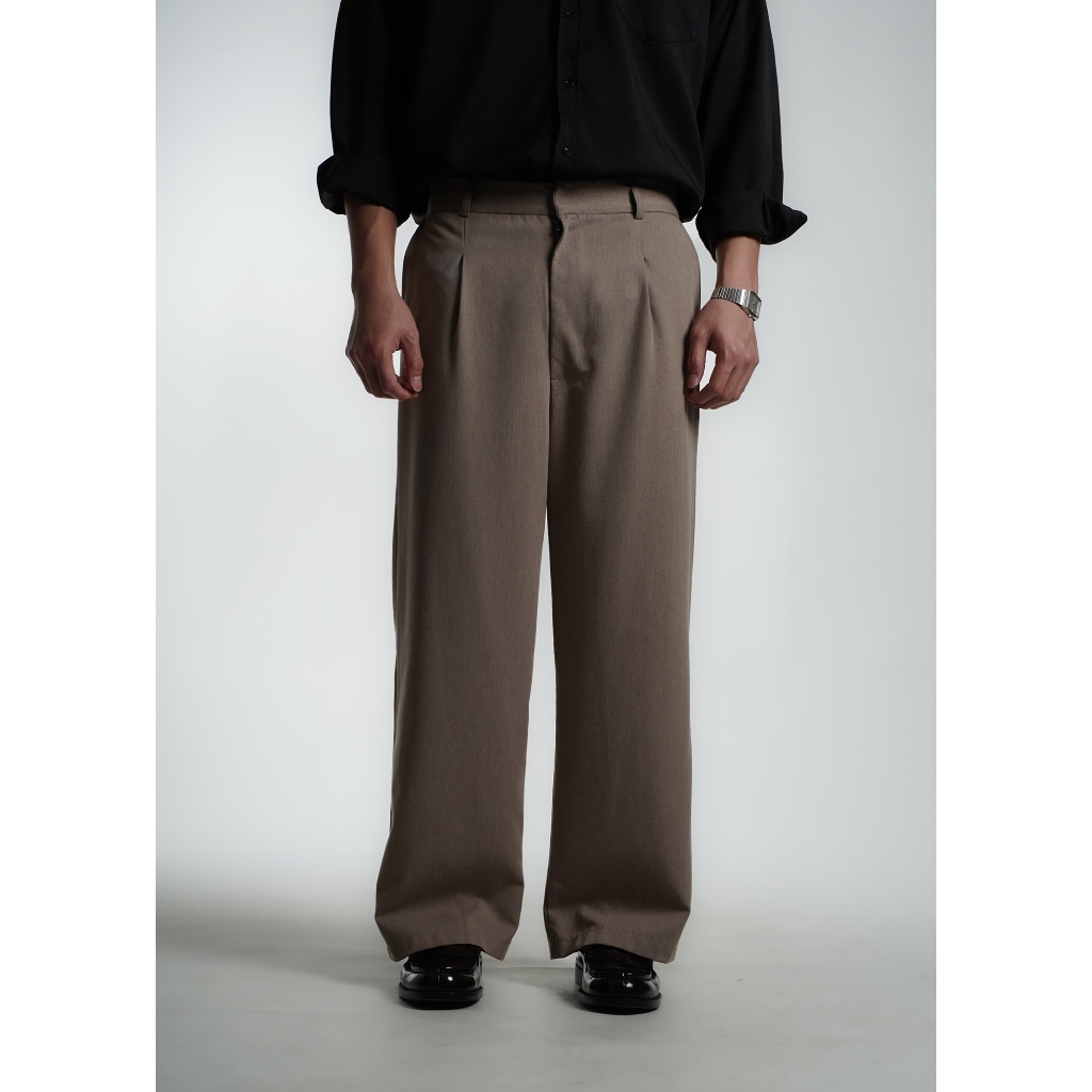 KLOTHO - Mono Wide Pants | Celana Formal Straight Pria