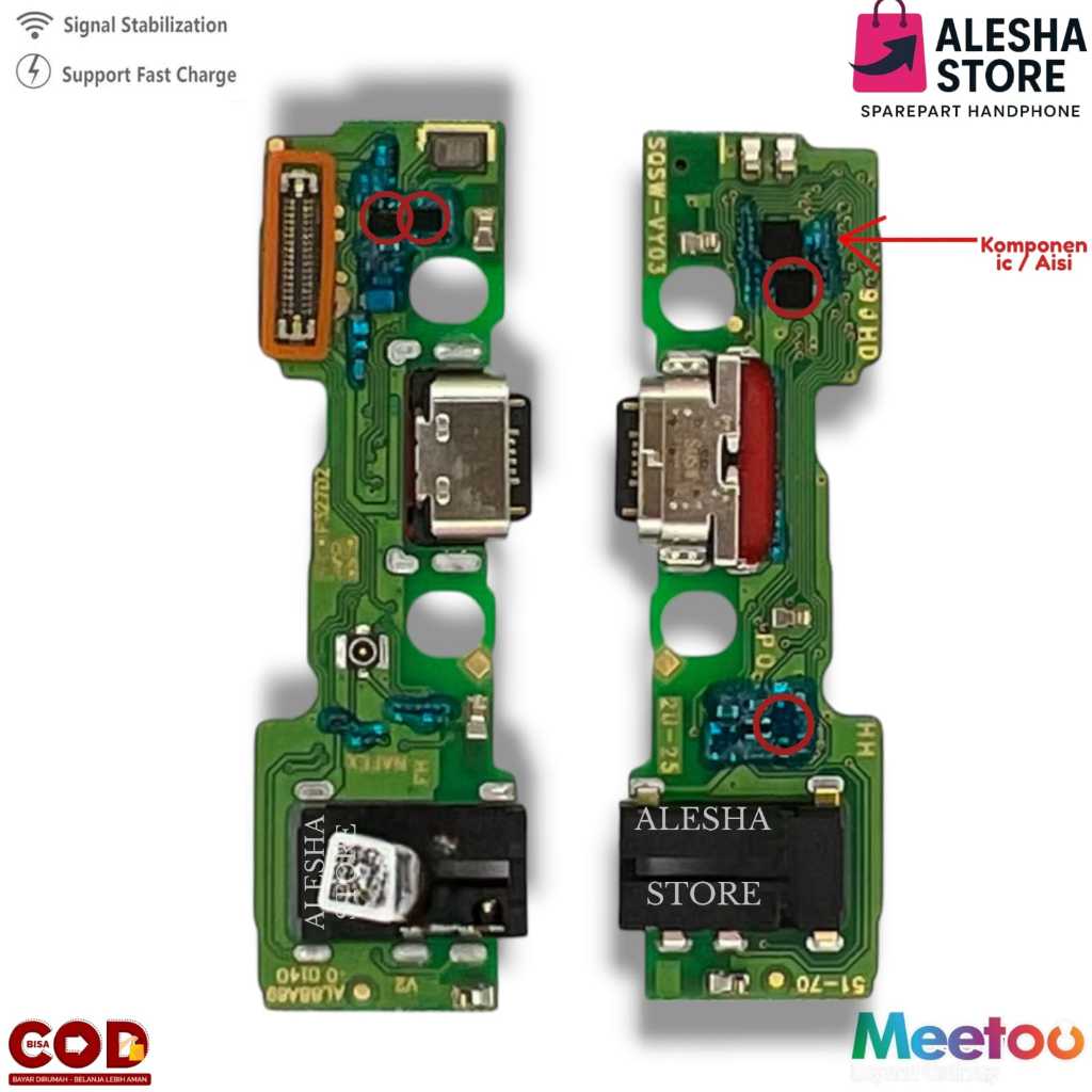 Flexibel Charger + ic FOR VIVO Y18 2024 / Y18 4G / Y18i / Y28s 5G ORIGINAL 1:1 + MIC + CON H/F Full 