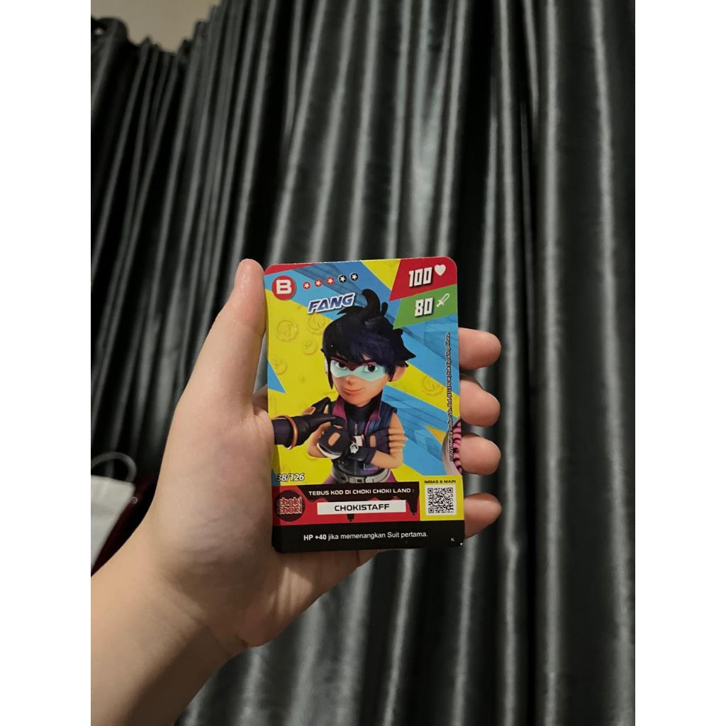 Kartu Fang (Chokichoki BoBoiBoy Batch 2) nomor 38