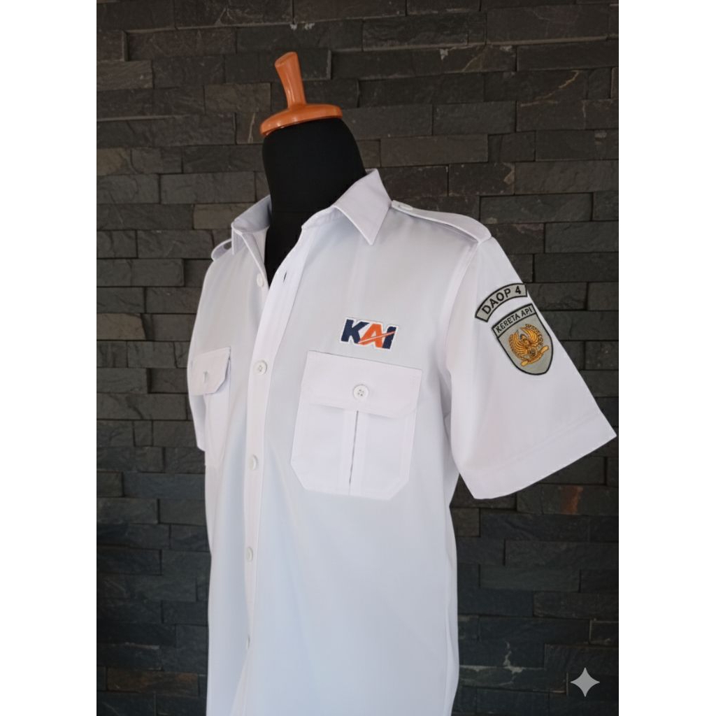 kemeja PDH KAI/atasan seragam KAI/seragam R6