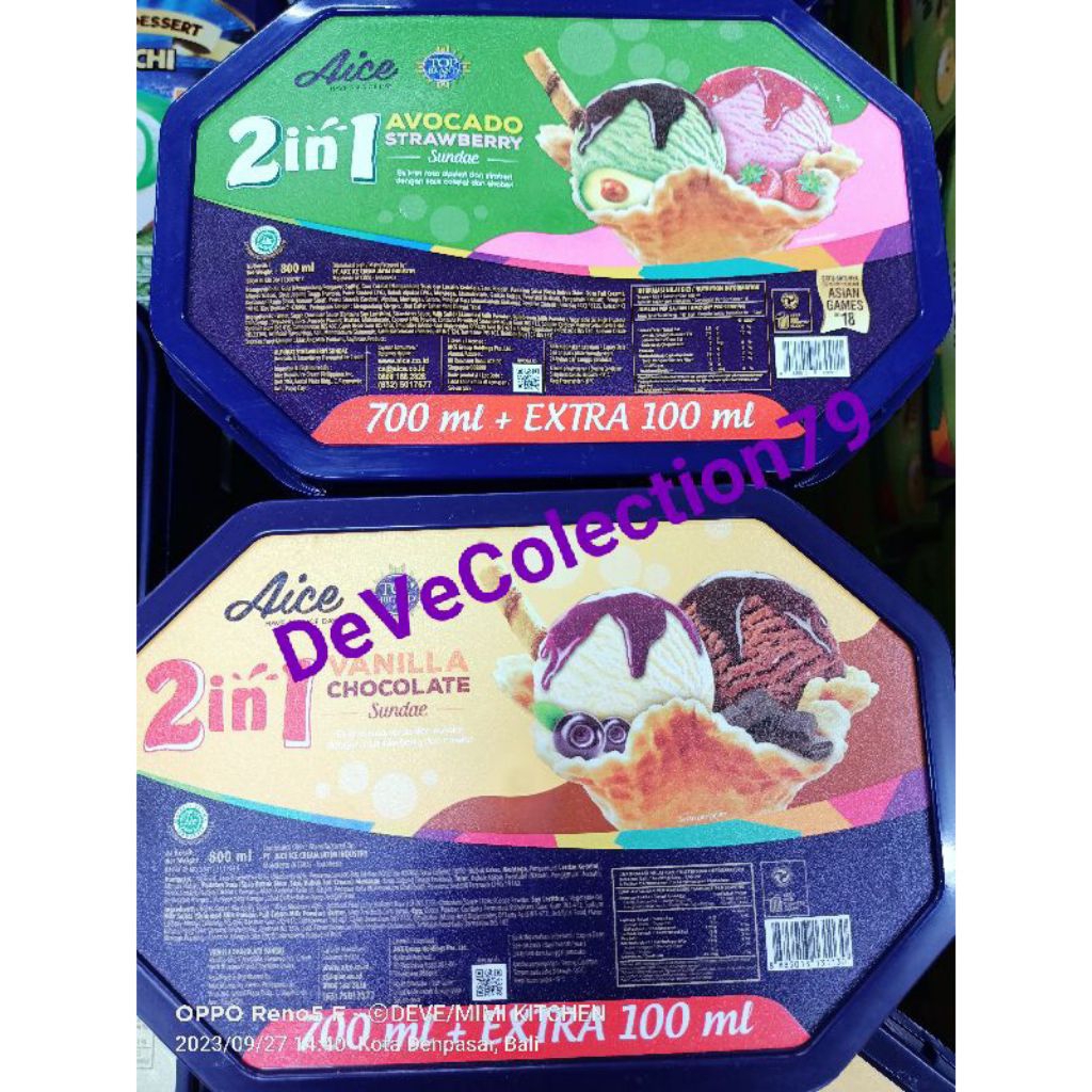 Ice cream Aice 2 in 1 800ml