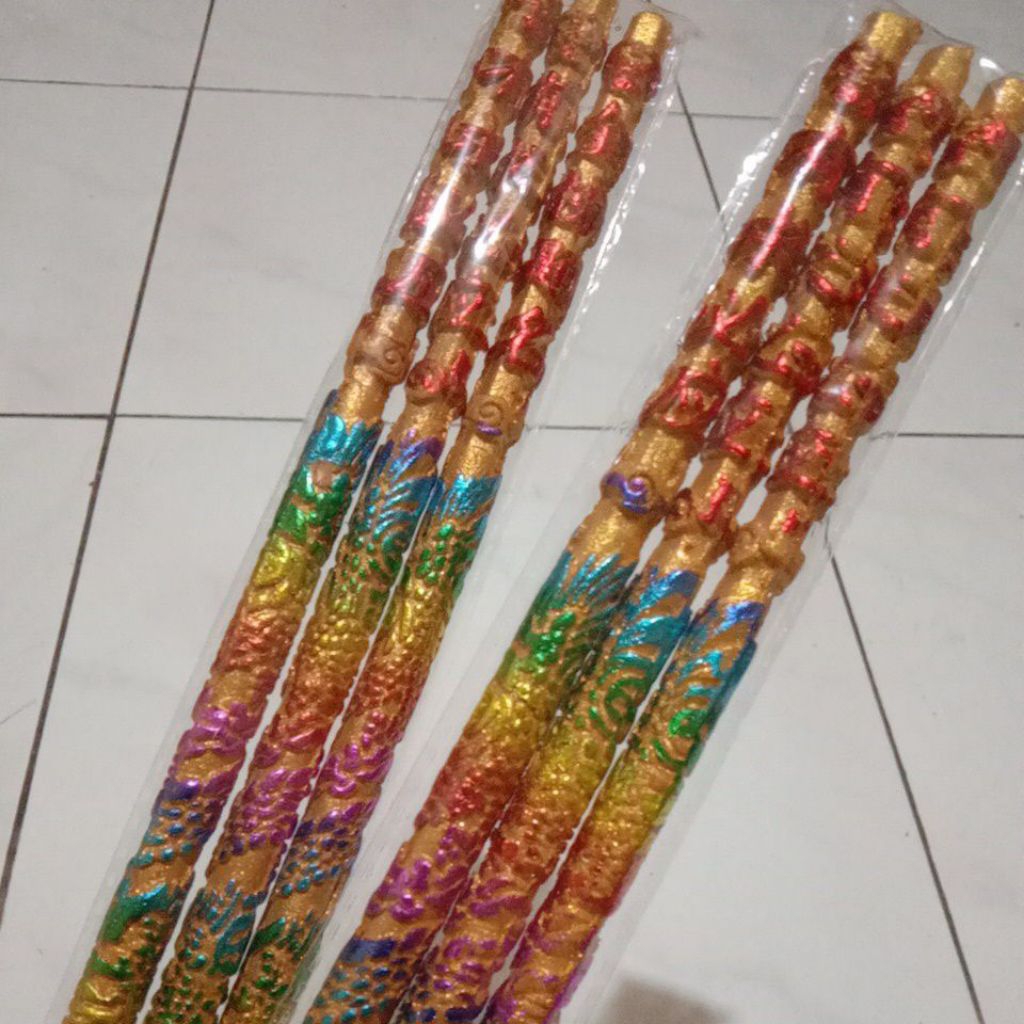 DUPA HIO NAGA HIO IMLEK KECIL EMAS 50CM ISI 3BATANG