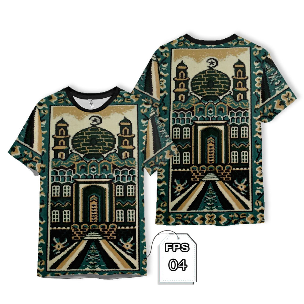 KAOS SAJADAH MASJID FULL PRINTING BAJU 3D PREMIUM | Kaos Murah Terbaik dan Keren