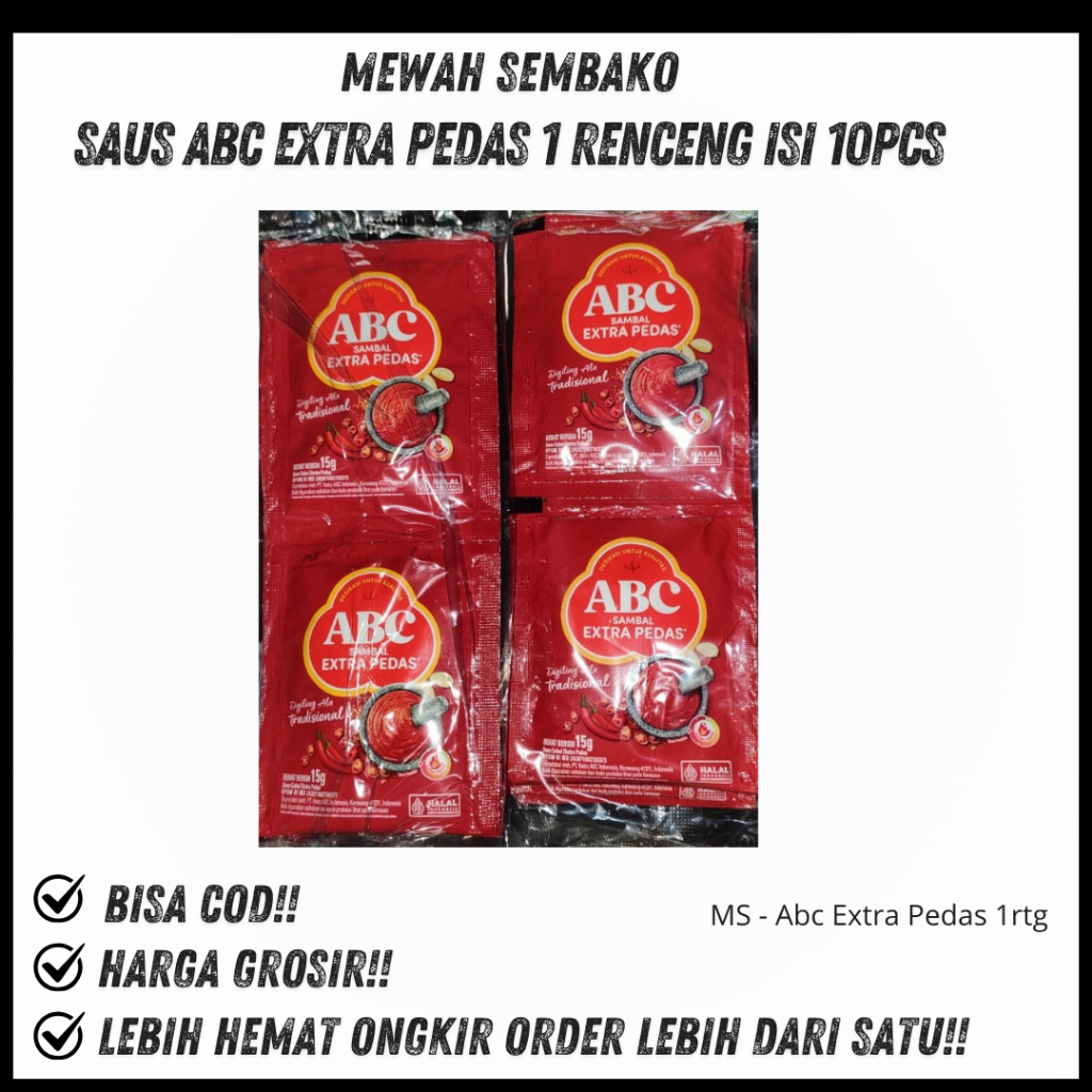 SAOS ABC EXTRA PEDAS / SAOS ABC PEDAS / SAOS ABC / ABC SAMBAL EXTRA PEDAS