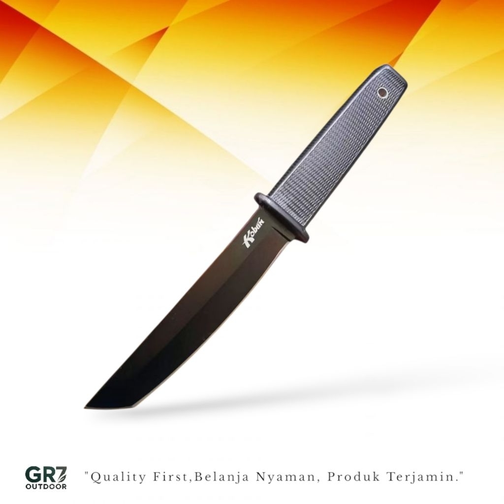 Pisau Survival Outdoor Kobun Cold Steel Kydex Solid Steel Include Sarung