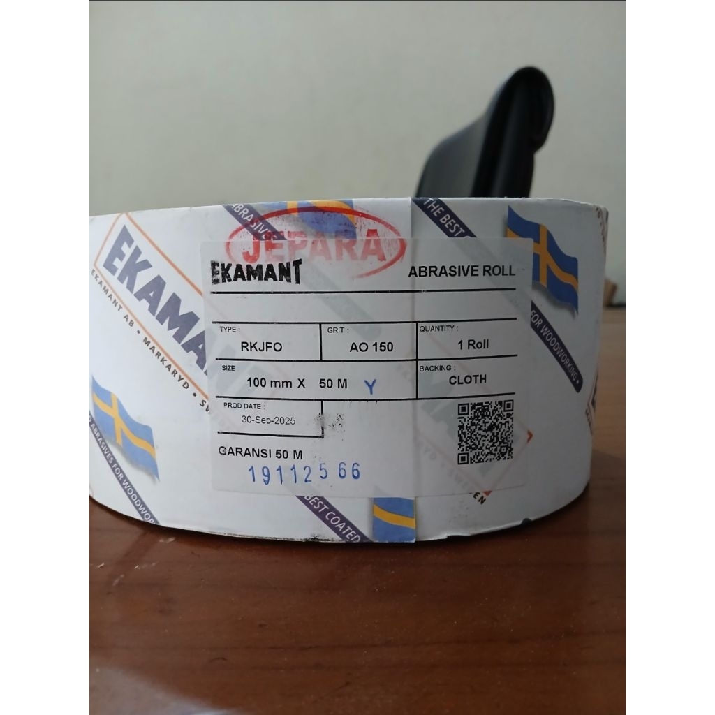 Kertas amplas Ekamant Amplas Roll kain ORIGINAL 100% EKAMANT 50Meter