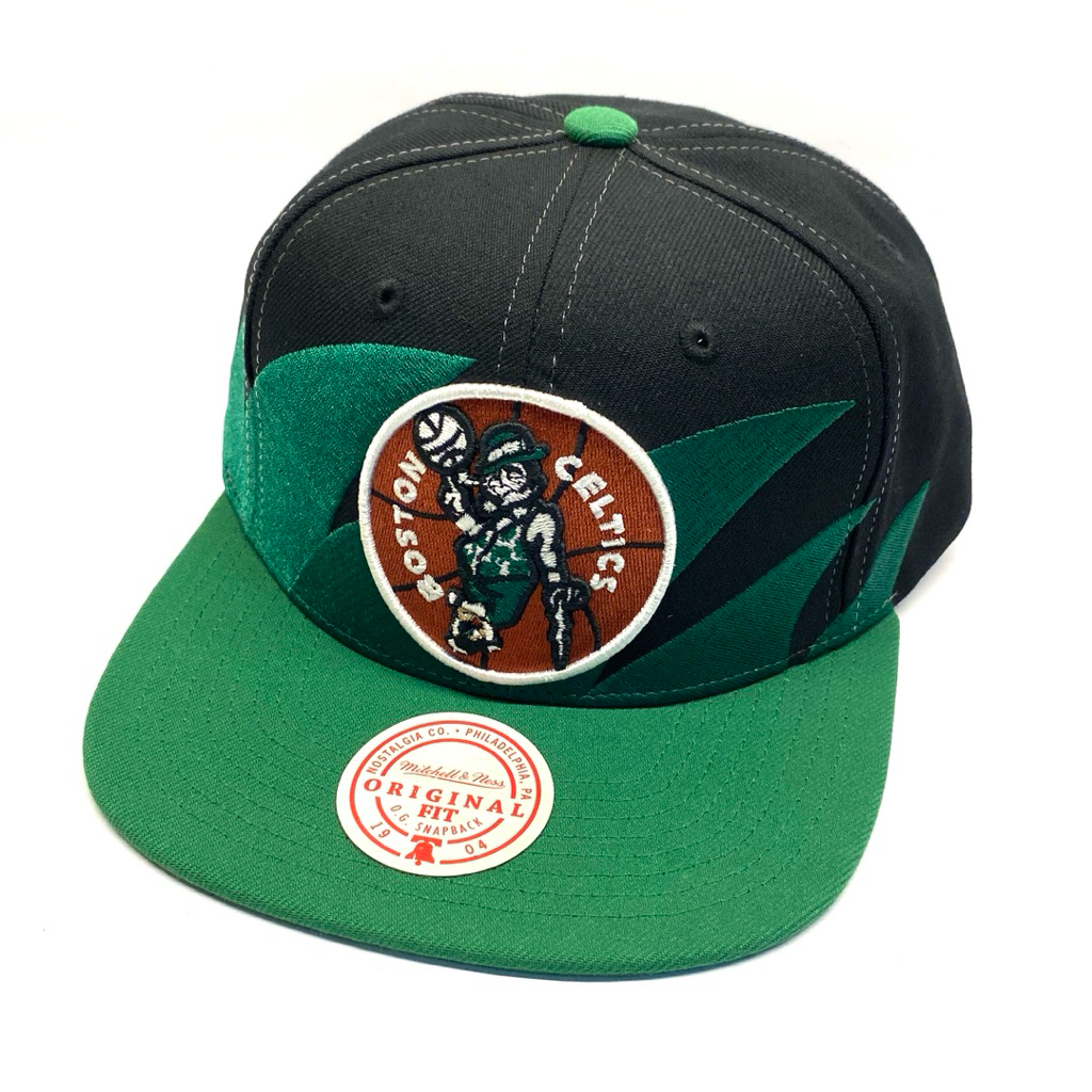 Topi Mitchell and Ness NBA HWC Boston Celtics Shark Tooth Black Gren