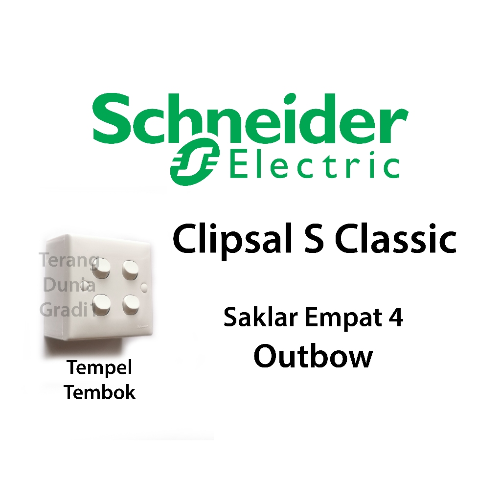 Saklar Empat Clipsal Outbow Saklar Clipsal Empat Cetrekan Outbow Saklar Clipsal Outbow 4 Cetrekan Sa