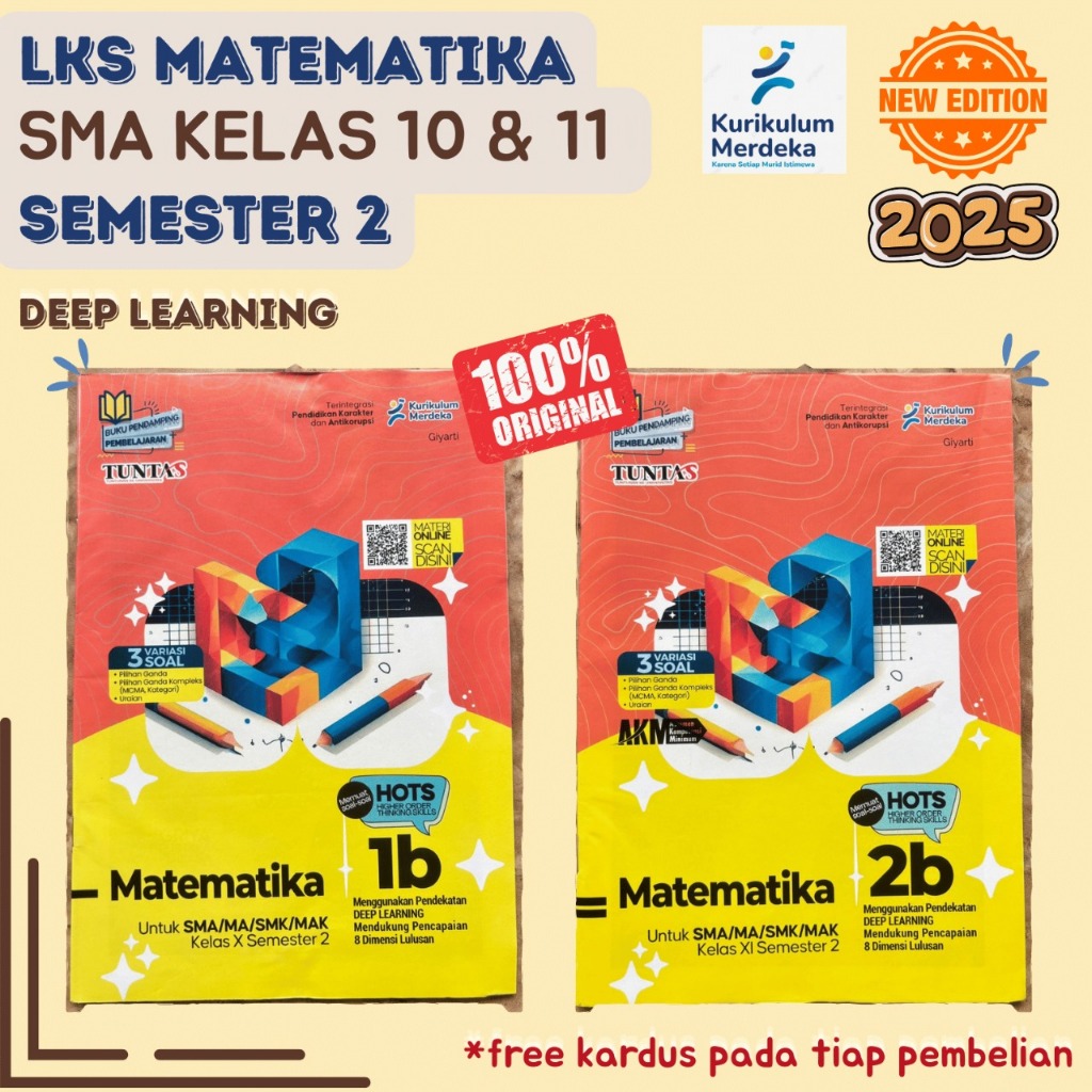 LKS MATEMATIKA KELAS 10 DAN 11 UNTUK SMA/MA SEMESTER 2 KURIKULUM MERDEKA-TUNTAS