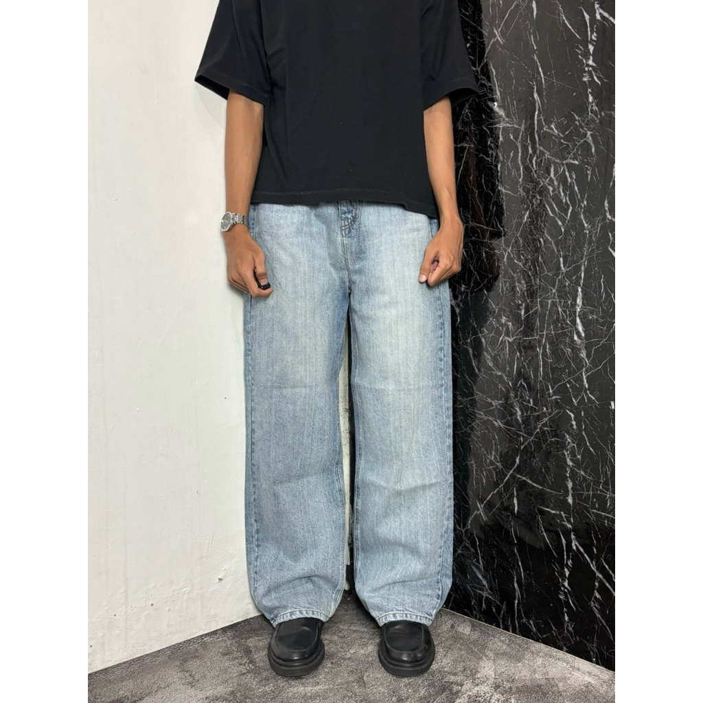 Baggy Jeans Blue Washed Vintage by 8 SECOND