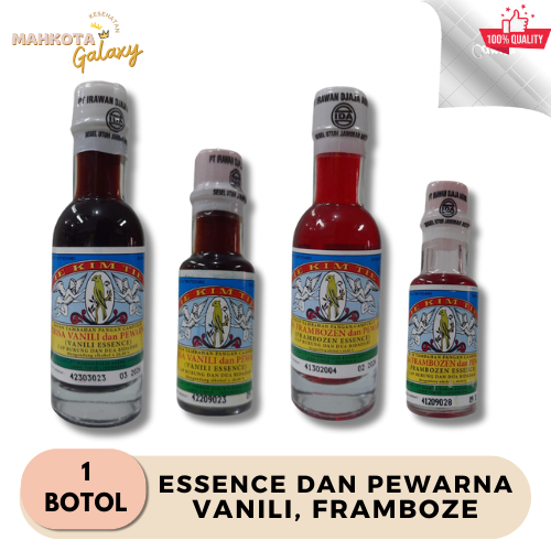PERISA DAN PEWARNA IE KIM TIE Vanillie dan Frambozen 12 ml &40 ml