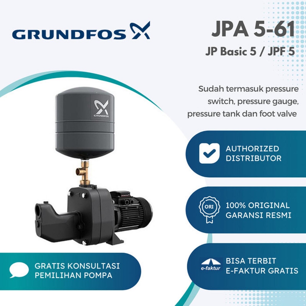 Grundfos JPA 5-61 PT-V Semi Jet Pump