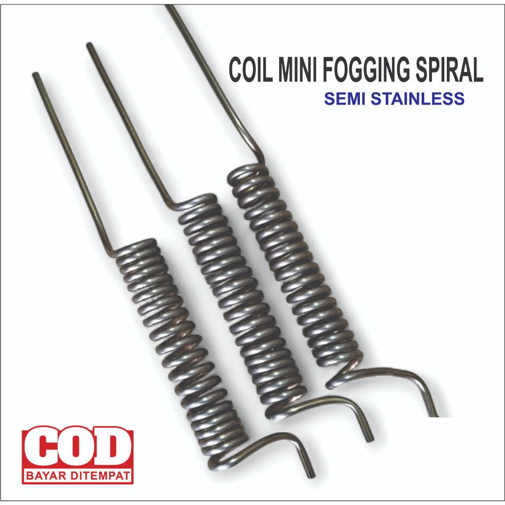 coil mini foging spiral semi stainless sparepart koil alat fogging hama nyamuk